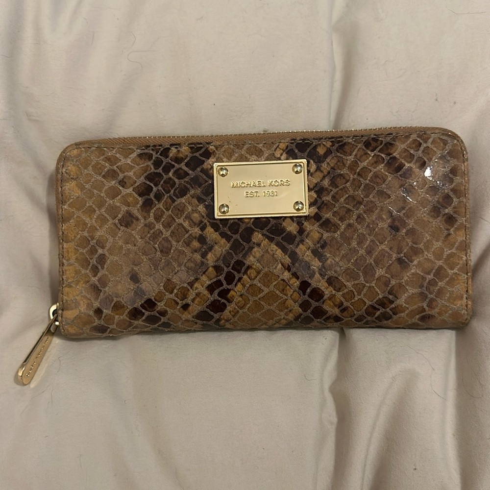 Snakeskin Michael Kors wallet